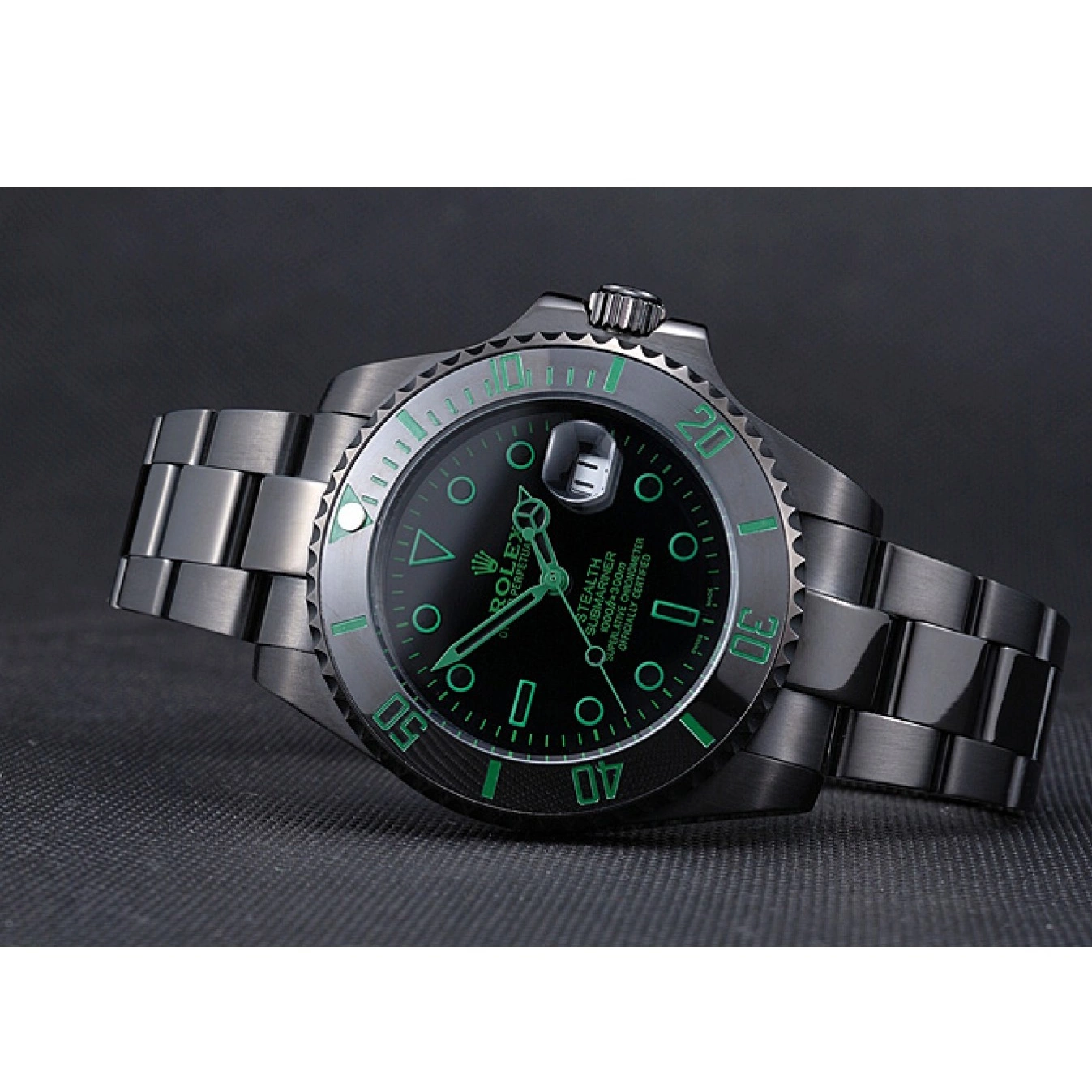 Aaa replica watch Submariner Ceramic Rolex 622007 Black Stealth 0731